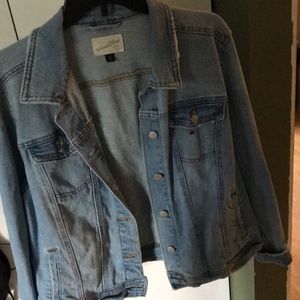 Jean jacket button up